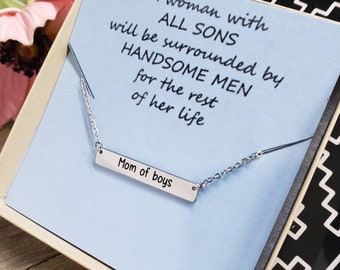 boy mom necklace