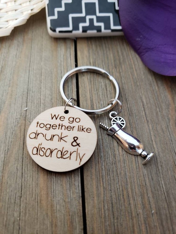 Best friend keychains funny best sale