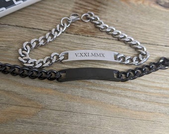 Bracelet Men Silver - Etsy