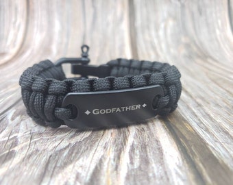 Godfather bracelet, baptism godfather gift, godfather proposal gift, god father proposal gift, godfather gift from godchild, fathers day