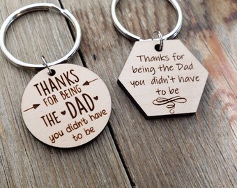 Thanks for being the dad you didn't have to be, hexagon, step parent, step son, step dad, blended, gift, bonus dad, step-dad, fathers day