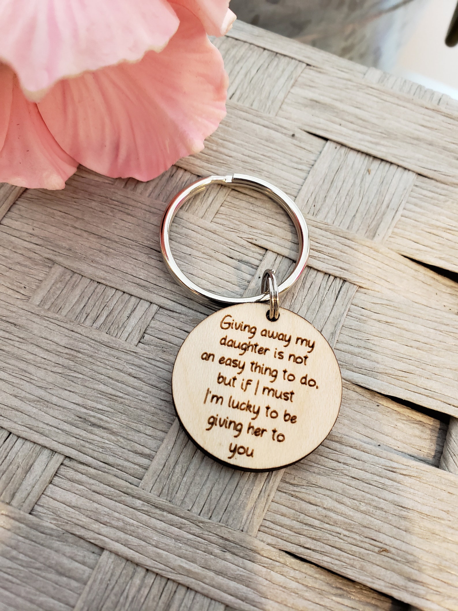 Giving Away My Daughter Keychain Lucky to Give Her to You Etsy Giving Away My Daughter Keychain Lucky to Give Her to You Etsy
