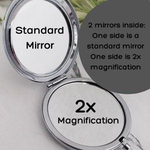 My daughter see what i see compact with mirror, you are beautiful, Christmas gift, sister, Birthday, purse, friend, custom name, cousin image 2