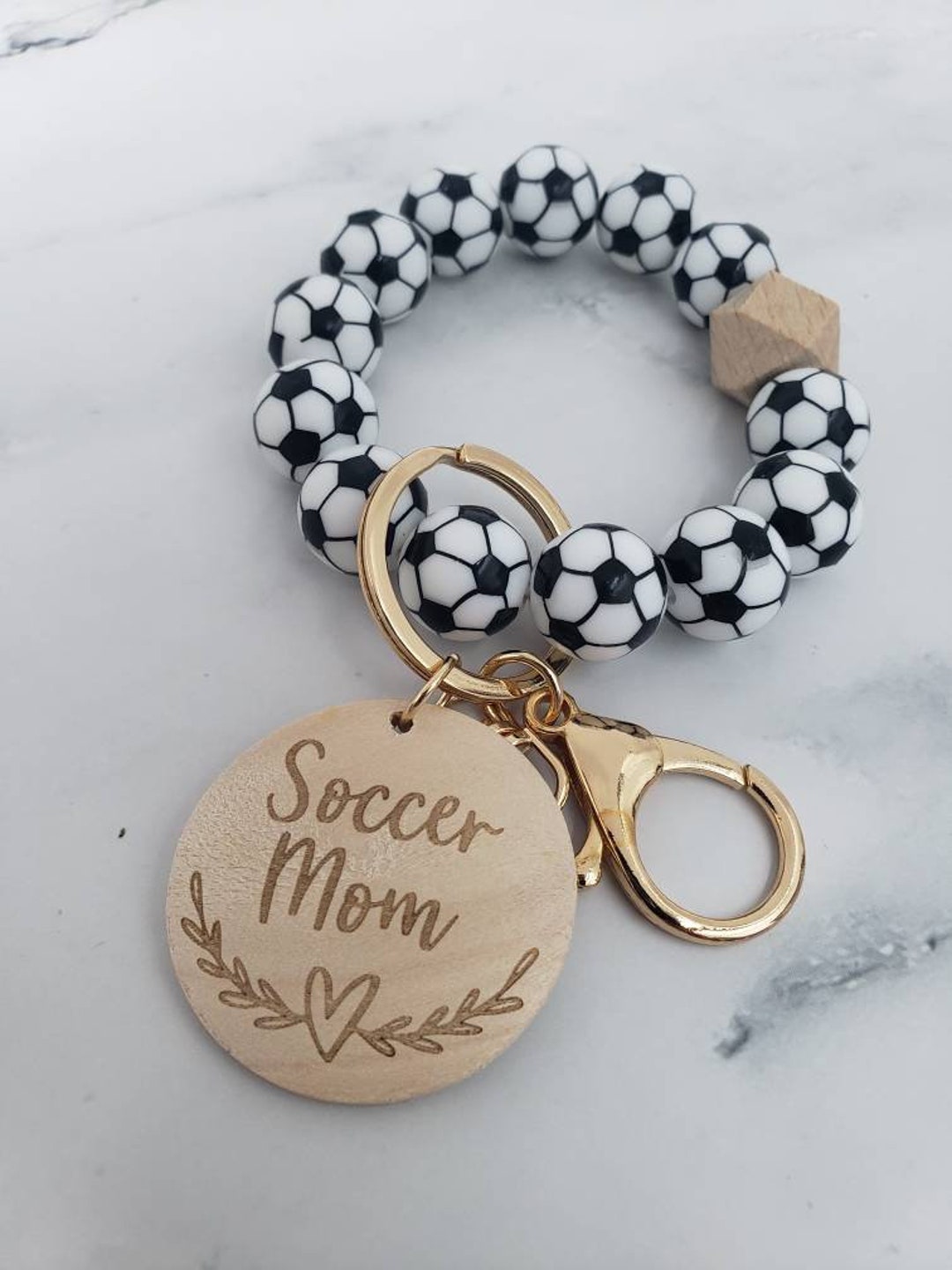 Soccer Mom Keychain Wristlet, Soccer Mom Gifts, Soccer Accessories for