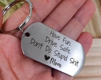 Have Fun Be Safe, Don't Do Stupid Crap Keychain, Moving Away Gift, New  Driver Stocking Stuffer For Teens, Safe Keyring, Drive - Yahoo Shopping