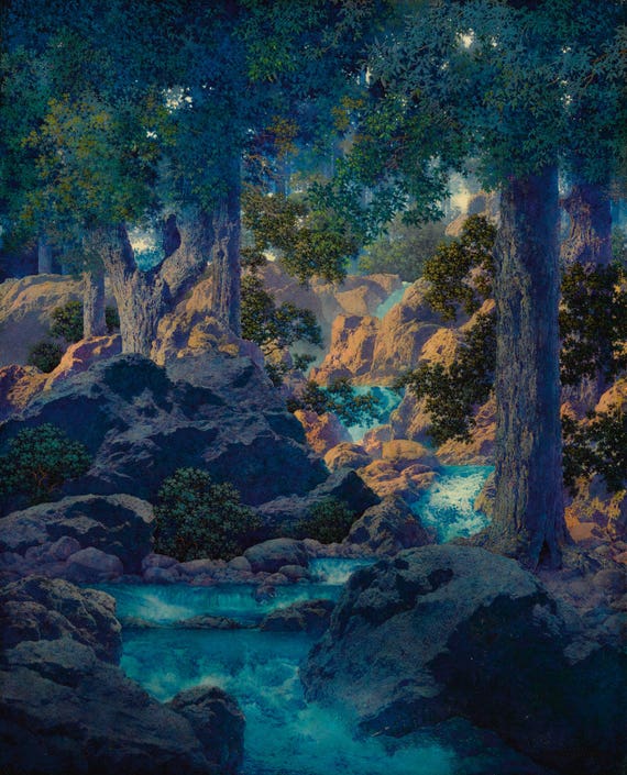 Door Of Perception Maxfield Parrish Cross Stitch Pdf Etsy
