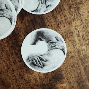 PERSEPHONE sticker 3" (vinyl, waterproof, pen drawing, minimalist, gift)