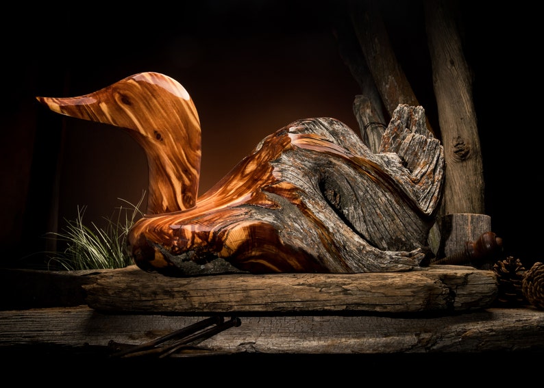 Biggest Best Duck I've Ever Made Old Cedar Fence Post Etsy