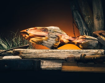 Cedar Fence Post Fish—Large. Gift for Him. Gift for Men. Gift for Fisherman. Father's Day Gift. Fishing. Fly Fishing. Lake Cabin.