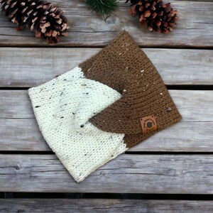 Twisted Tweed Ear Warmer, Headband, Knit Ear Muffs, Head Warmer, Adult Tweed Headband, Turban Style Ear Warmer