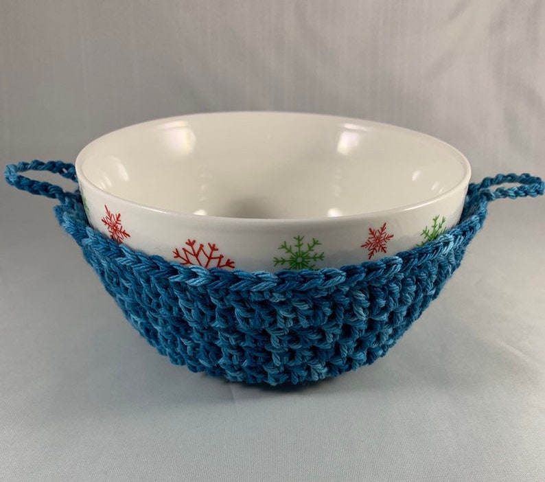 Crocheted 100/% Cotton Bowl Cozy Handmade Gift Kitchen Mother/'s Day