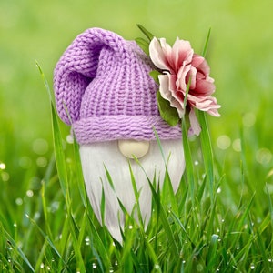 Knit Seasonal Gnome Hat, DIY Project, Gnome Accessory, Gnome Clothing, Gnome Hat, Christmas Gnome, Tiered Tray Decor, Choose from 16 Colors