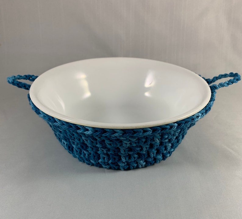 Crocheted 100/% Cotton Bowl Cozy Handmade Gift Kitchen Mother/'s Day