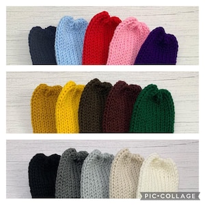 Knit 11” Solid Gnome Hat, DIY Project, Gnome Accessory, Gnome Clothing, Gnome Hat, Christmas Gnome, Tiered Tray Decor