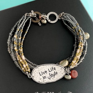 Silpada Live Life In Style Sterling Silber Perle Boho Armbänder / Ruhestand Silpada