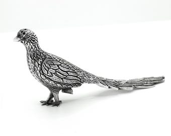 Vintage Sterling Silver Peacock Shaker / Figurine