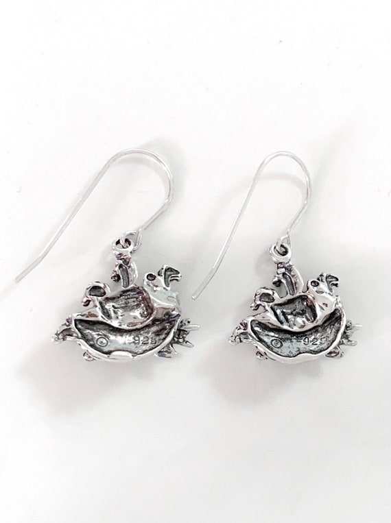 Sterling Silver Noah’s Ark Earrings / Religious J… - image 2