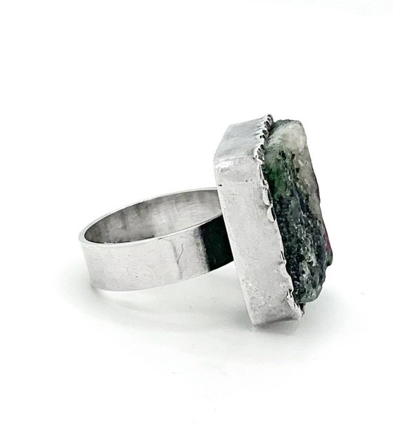 Sterling Silver Ruby in Zoisite Statement  Ring S… - image 8