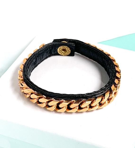 Vita Fede Leather Chain Bracelet - image 2