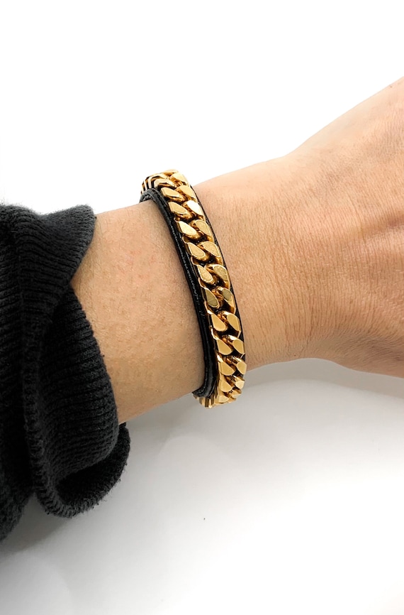 Vita Fede Leather Chain Bracelet - image 4