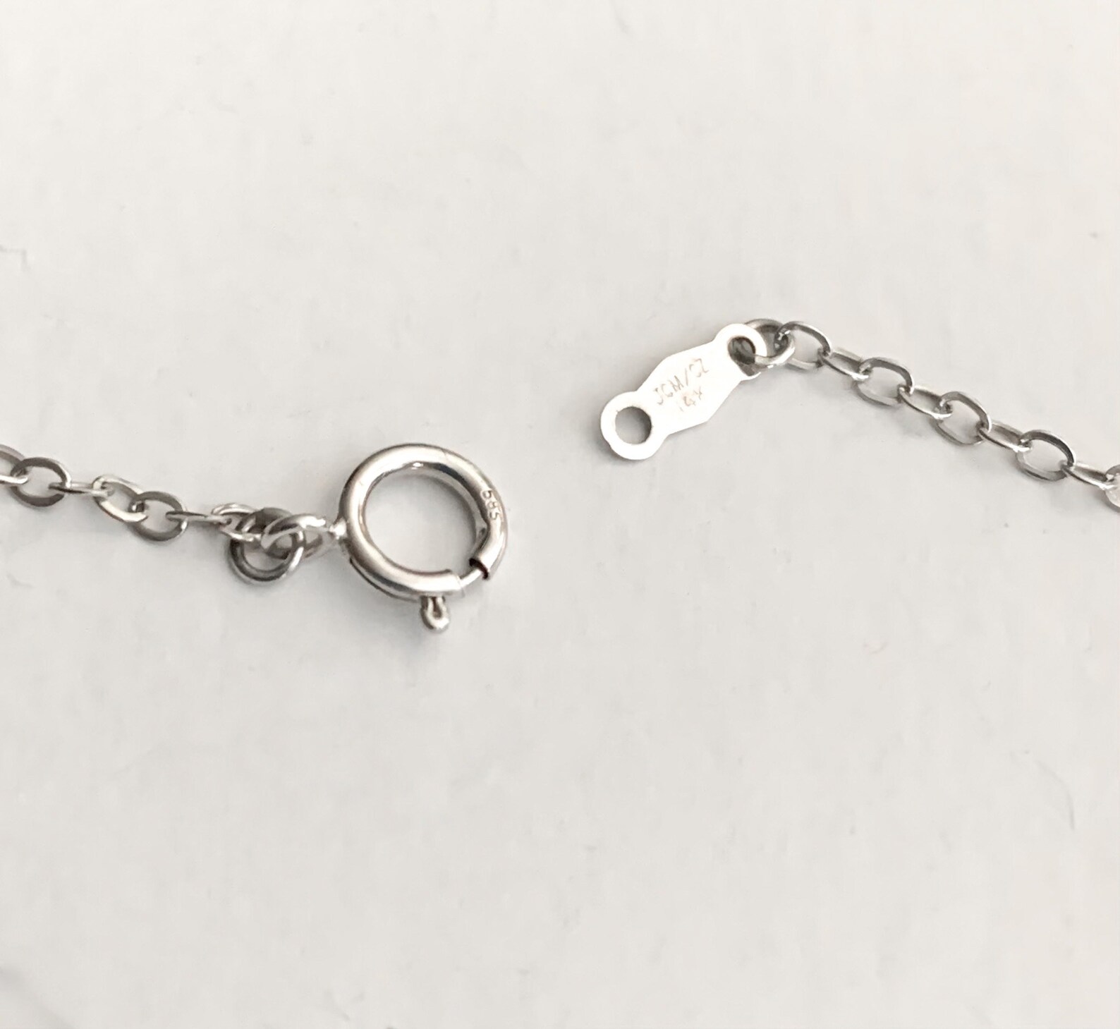 Solid 14k Gold Choker Necklace / White Gold Jewelry Etsy