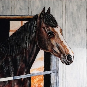 Custom Pet Portrait from photo Original professional quality Acrylic or oil Painting on canvas cat dog rabbit horse bird pet owner gift image 1