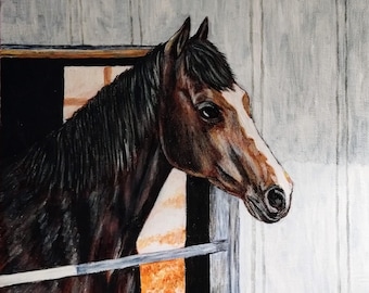 Custom Pet Portrait from photo Original professional quality Acrylic or oil Painting on canvas cat dog rabbit horse bird pet owner gift
