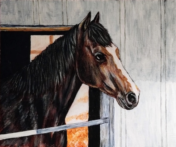 Custom Pet Portrait from photo Original professional quality Acrylic or oil Painting on canvas cat dog rabbit horse bird pet owner gift