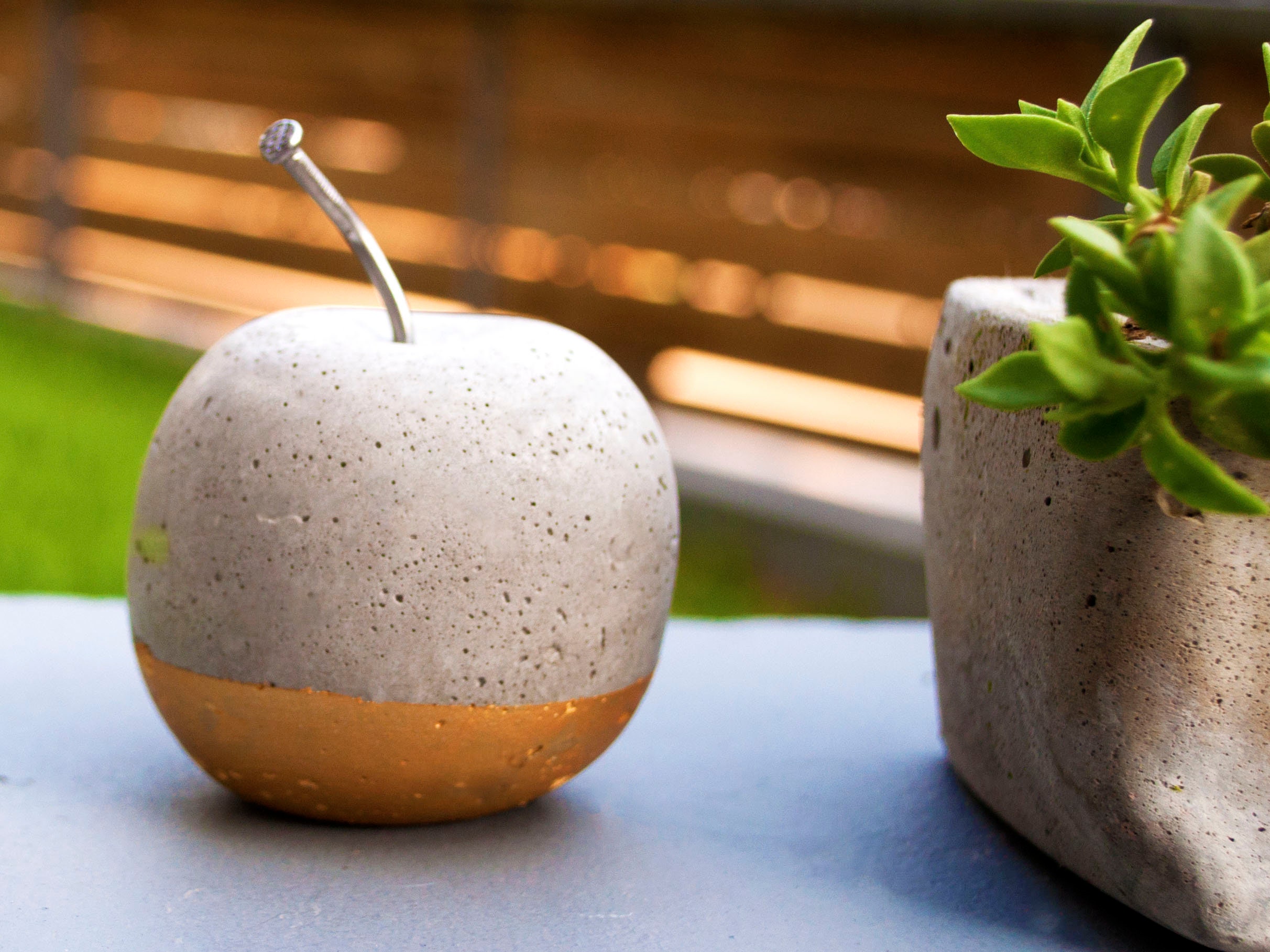 Concrete apple Set of 2 or 3 Valentine's day gift Lucky Etsy