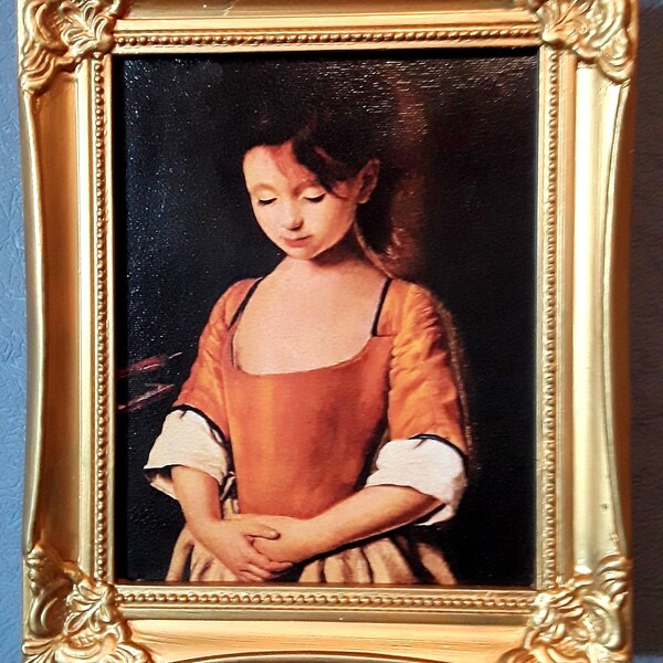 Stunning Portrait Of A Sweet Georgian Girl On Canvas