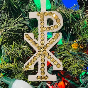 Handmade CHRISTmonogram Chi Rho Ornament