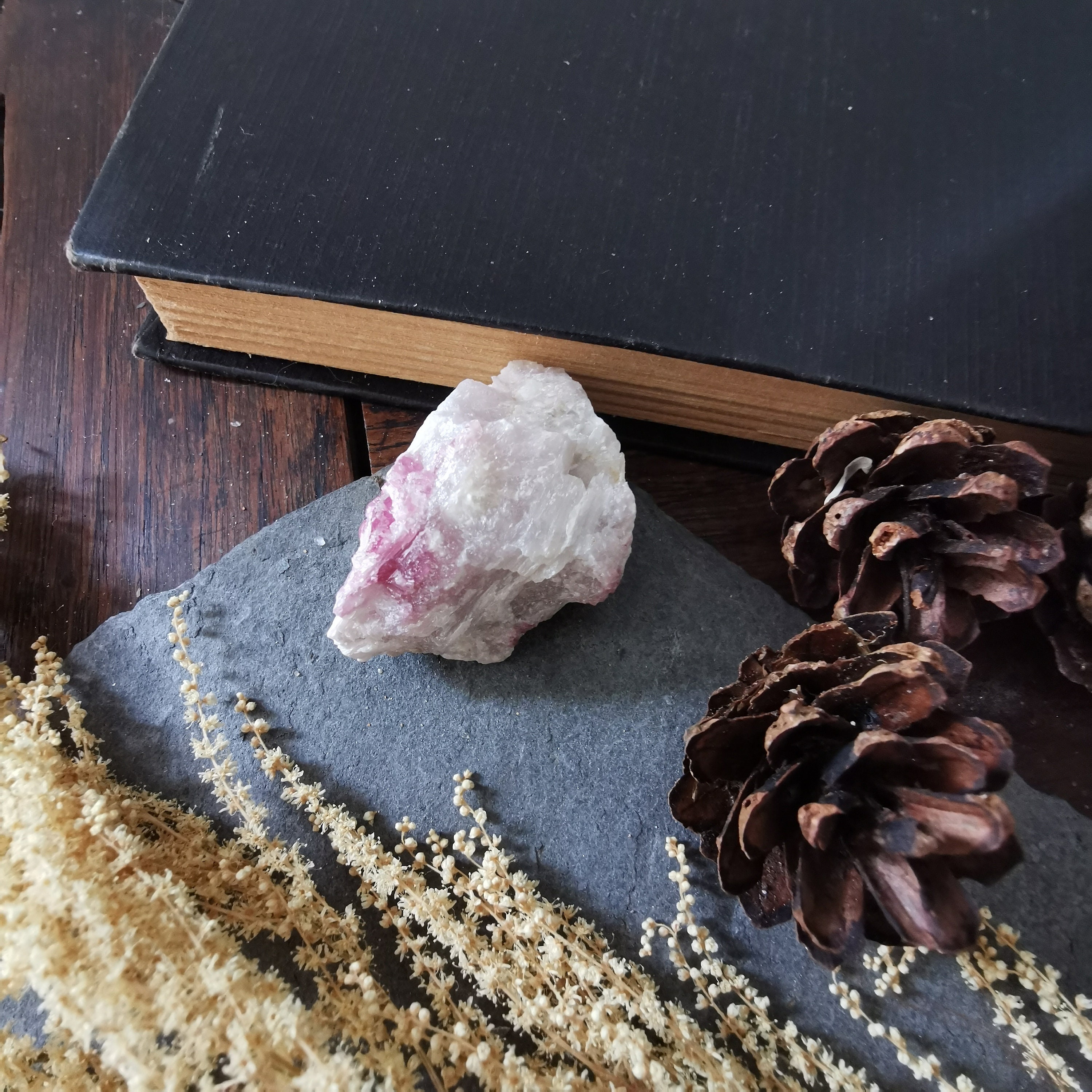 Pierre Cristal Tourmaline Rubellite Rose Brute