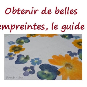 Tutoriel tataki zomé, ebook, empreintes naturelles, empreintes de fleurs, impressions botaniques, plantes locales, méthode eco friendly, DIY