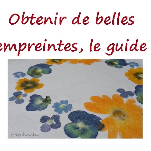 Tutoriel tataki zomé, ebook, empreintes naturelles, empreintes de fleurs, impressions botaniques, plantes locales, méthode eco friendly, DIY