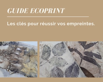 Ecoprint tutorial, ebook, obtaining natural prints, local plants, eco-friendly method, DIY guide, plant print