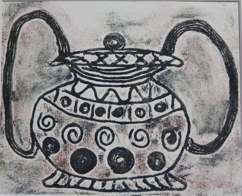 collage print print art print wall art numbered edition teapot