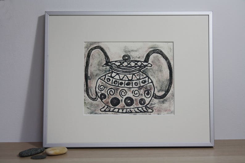 collage print print art print wall art numbered edition teapot