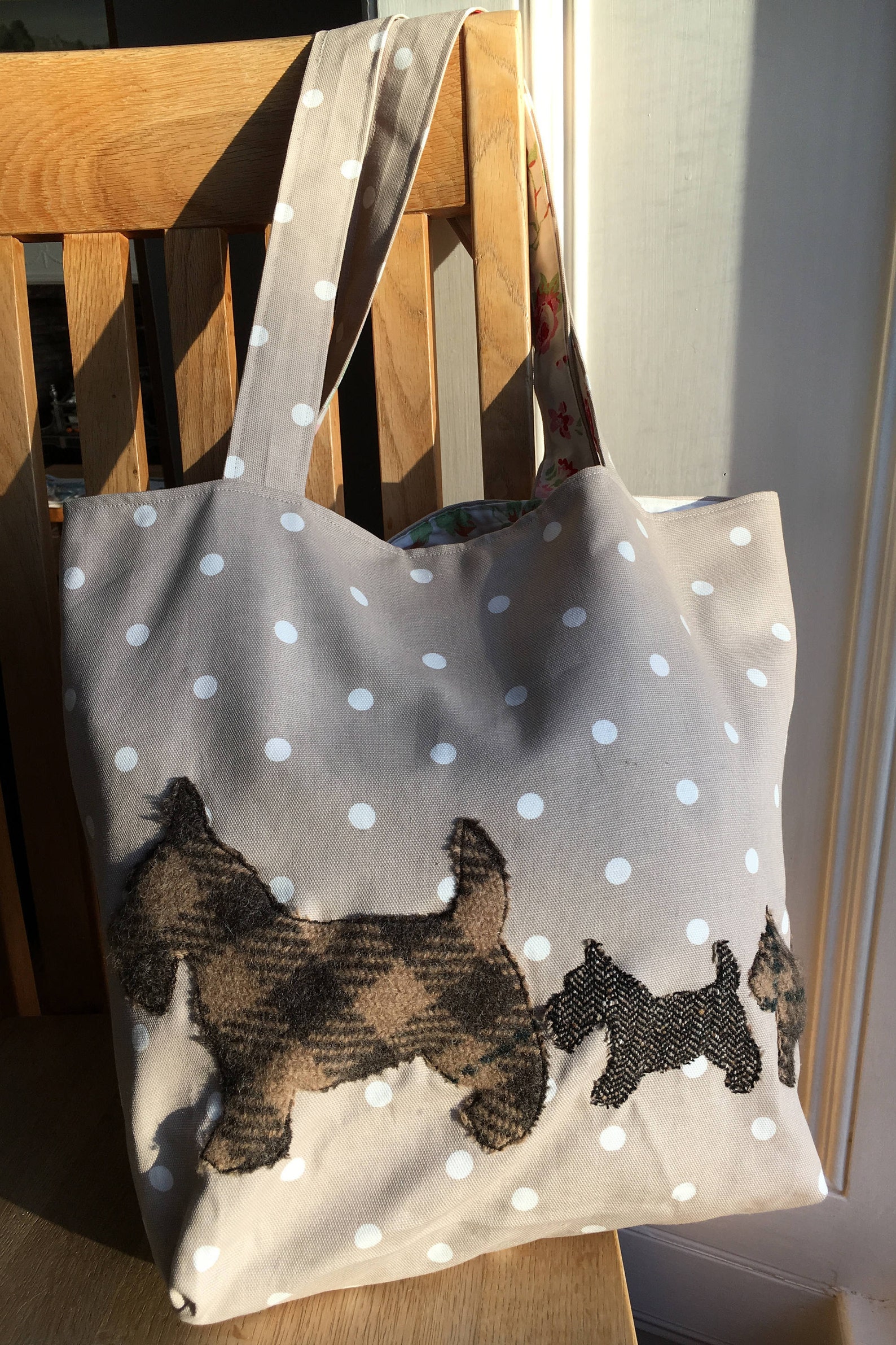 Scottie Dog Bag Scottie Dog & Puppies Hand Crafted Tote Bag. Etsy