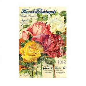 FLORAL TREASURE IOD - Prima Marketing Decor Transfer 86,36 x 60,96 cms. by Iron Orchid Designs • Ships from Europe – No Customs Fees