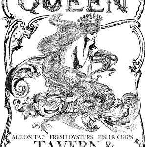 SEA QUEEN - Prima Marketing Decor Transfer 61 x 84 cms. by Iron Orchid Designs • Ships from Europe – No Customs Fees