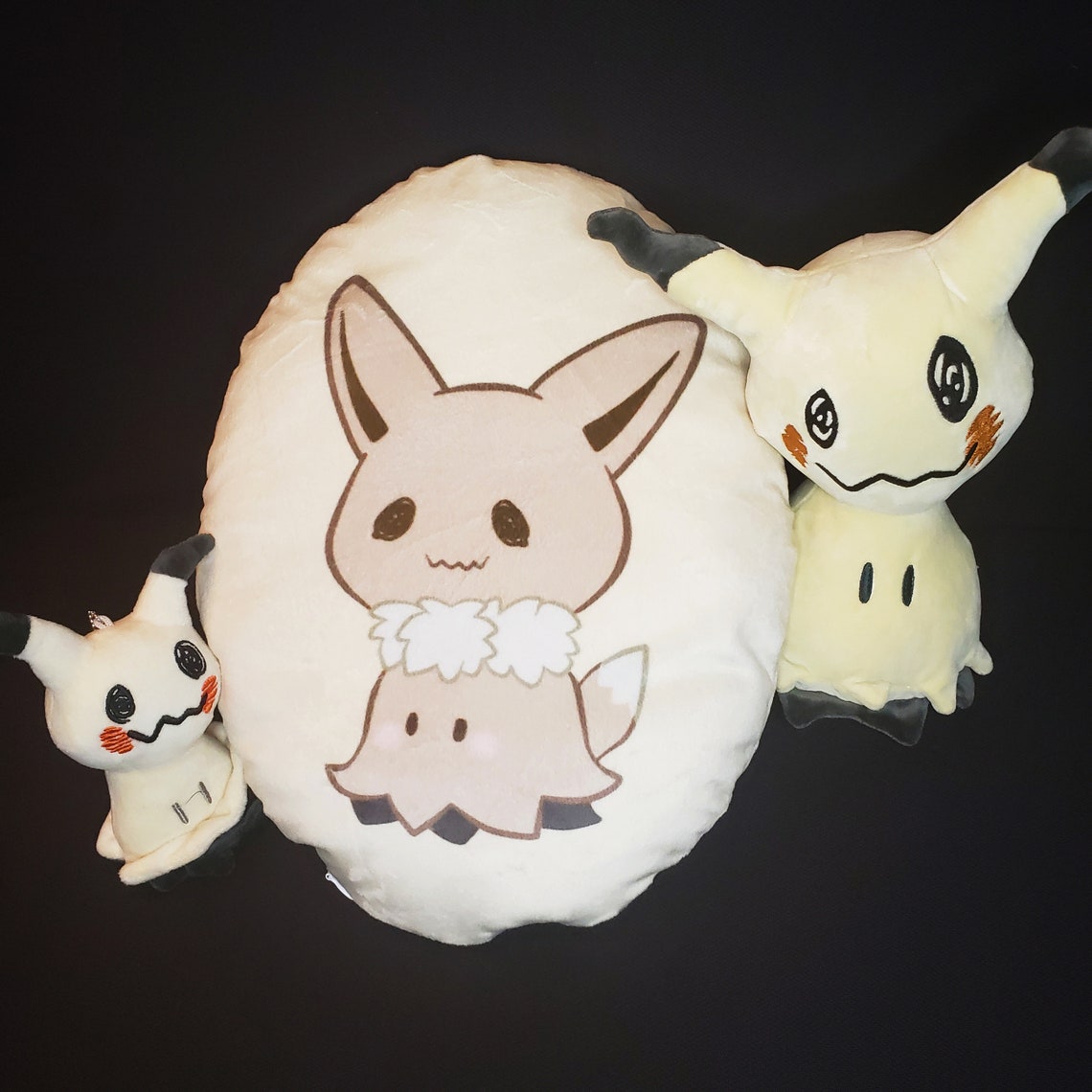 Pokemon Mimikyu Eeeveelution Pillow Eevee Etsy