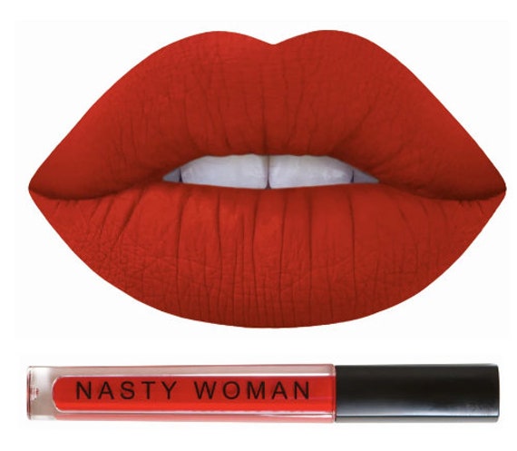 Dark Red Lipstick, Red Lipstick, Matte Lipstick, Nasty Woman, Vegan Lipstick Dark Red Lipstick, Red Lipstick, Matte Lipstick, Nasty Woman, Vegan Lipstick