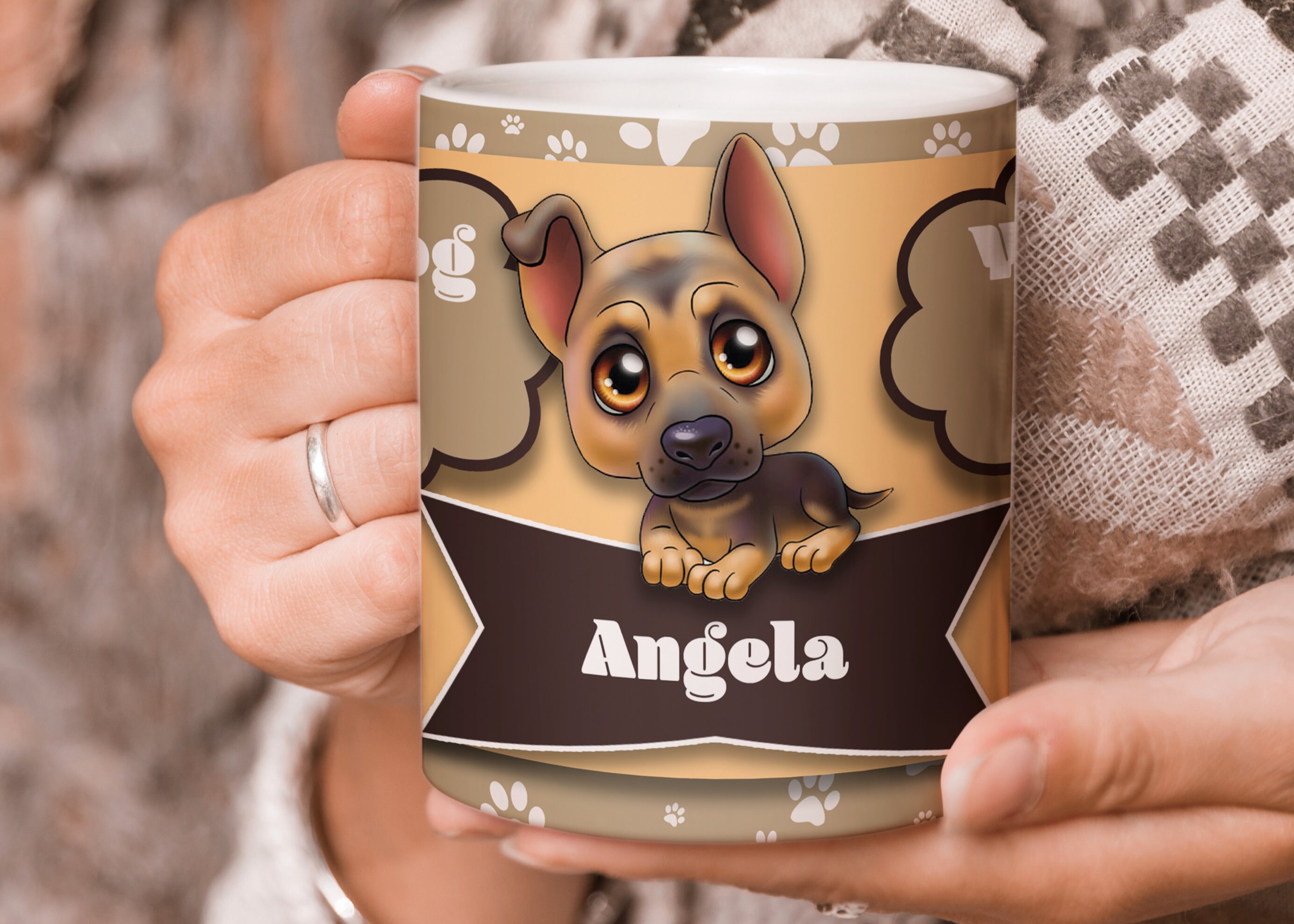 Personalized Dog Coffee Mug. 11oz Ceramic Cup a Great Gift Etsy