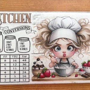 27.5 x 18.5cm Glass Chopping Board Cute Kitchen Conversion Design Chinchilla Textured Finish – Gift for Bakers, Cooks & Chefs