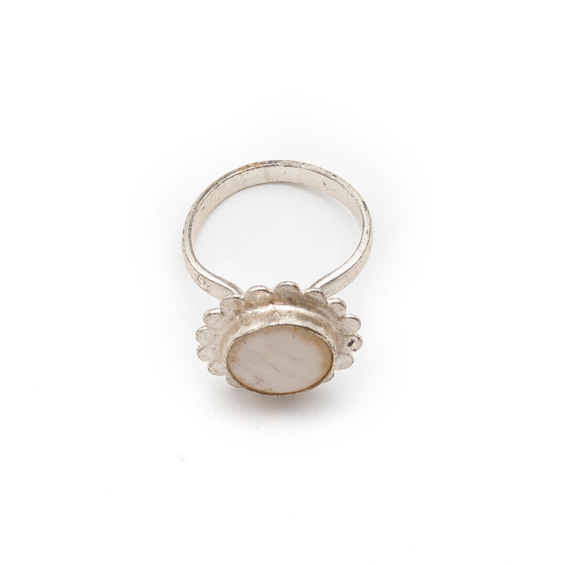 Wedding Ring Jewelry Christmas Gift For Her Vintage Pearl Silver Ring Beautiful Dainty Ring Cocktail Ring Jewelry Silver Ring Jewelry