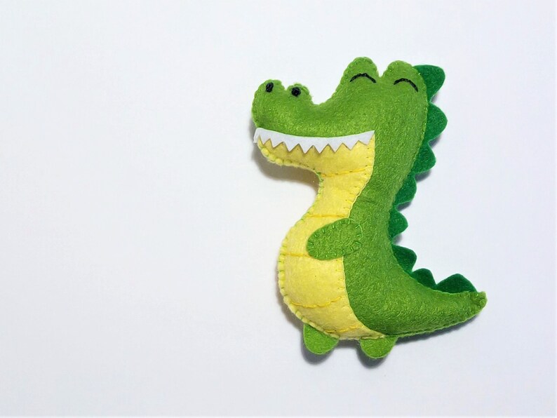 Felt crocodile pdf sewing pattern Safari nursery decor felt Etsy