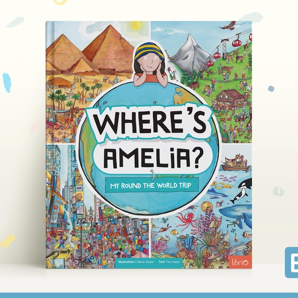 Personalized Search and Find Book for Kids – My World Trip | Custom Name & Character | Gift for Kids Age 2-7