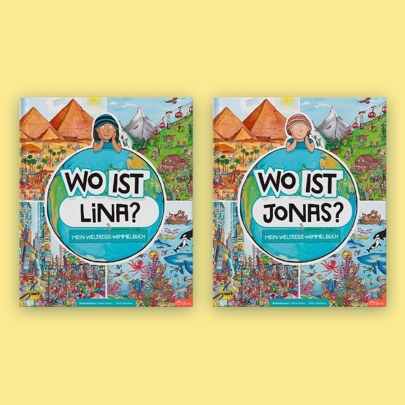 Personalisiertes Wimmelbuch für Kinder – Meine Weltreise | Individueller Name & Charakter | Geschenk für Kinder 2-7 Jahre image 12