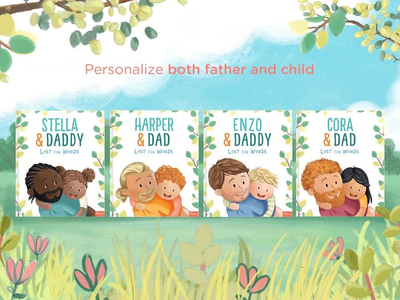 Lost for Words, a personalized book featuring father and child a perfect gift for dads image 7
