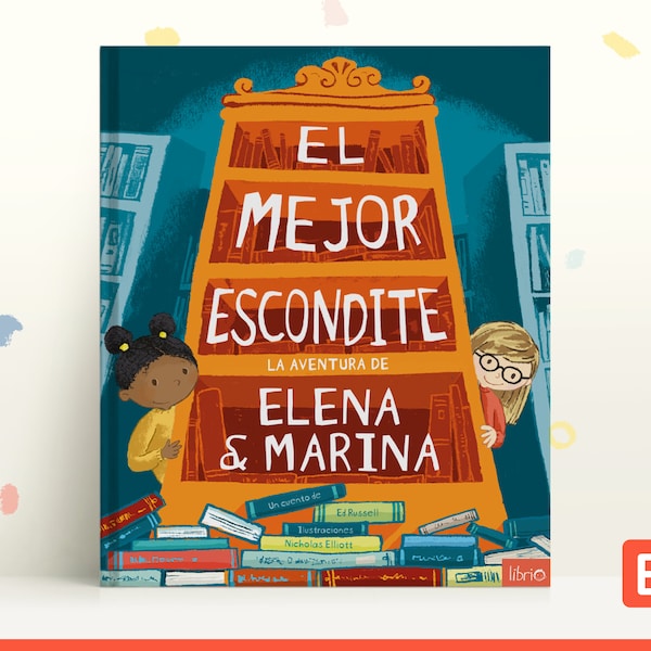 Libro de dibujos personalizado 'El mejor escondite', con 2 niños personalisados de 2 a 8 años, regalo para hermanos, primos & mejores amigos